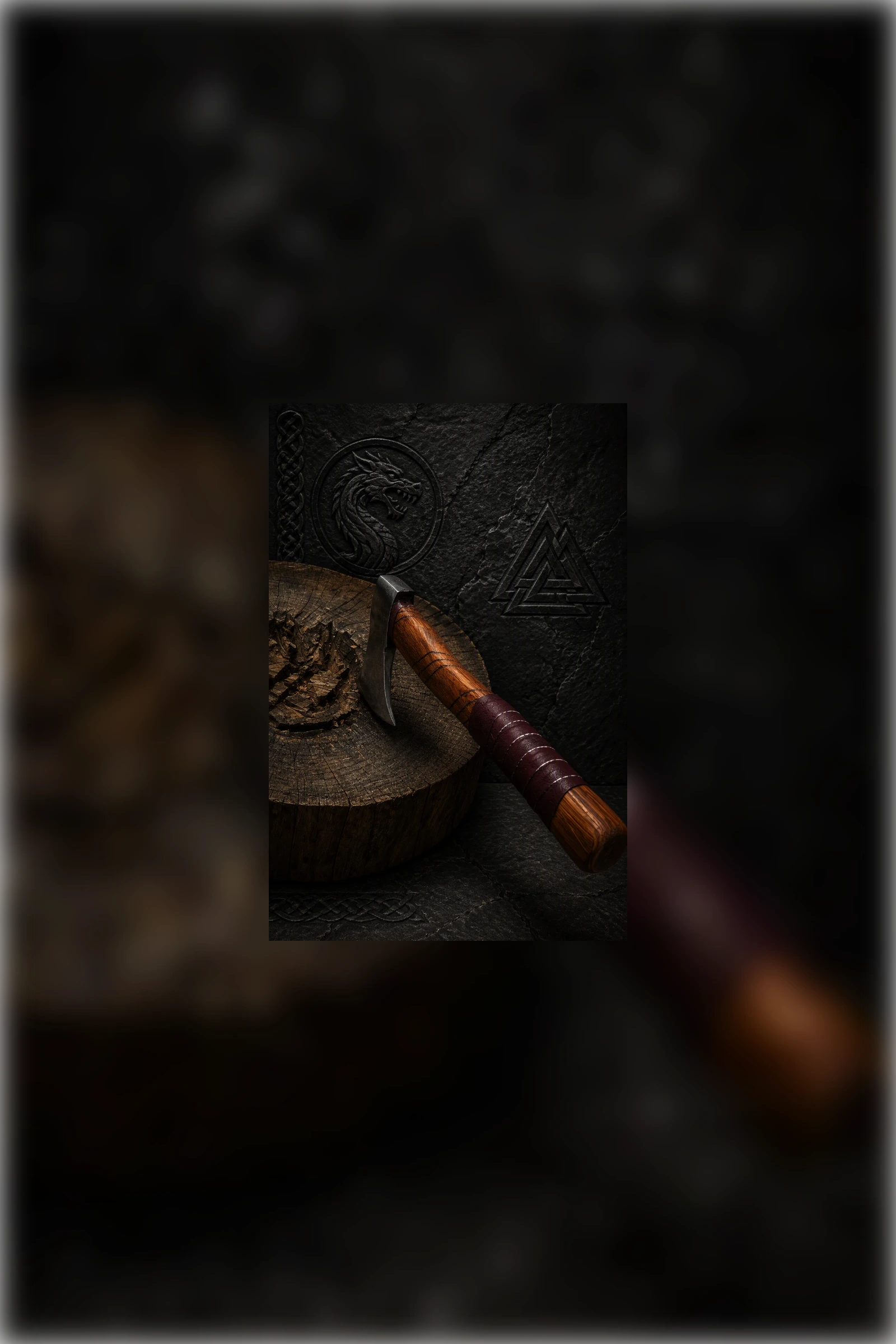 Dragon Head Viking Coaster Set