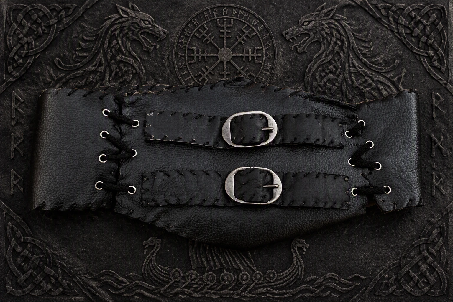 Dragon Head Viking Coaster Set