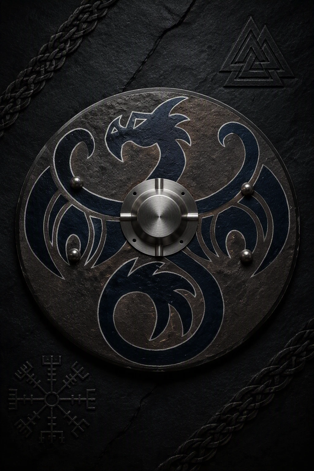 Dragon Head Viking Coaster Set