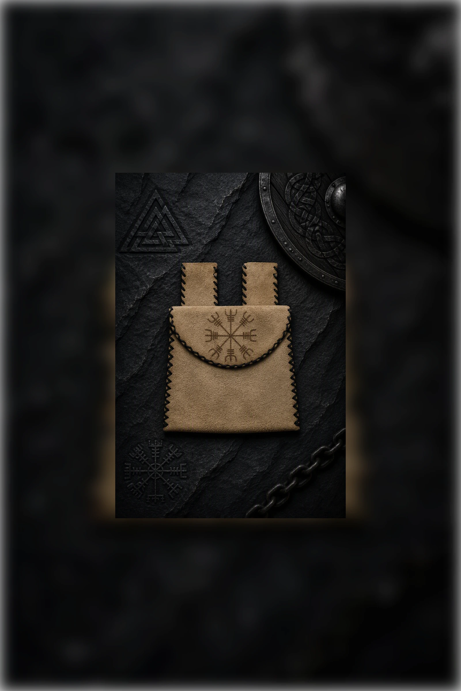 Dragon Head Viking Coaster Set