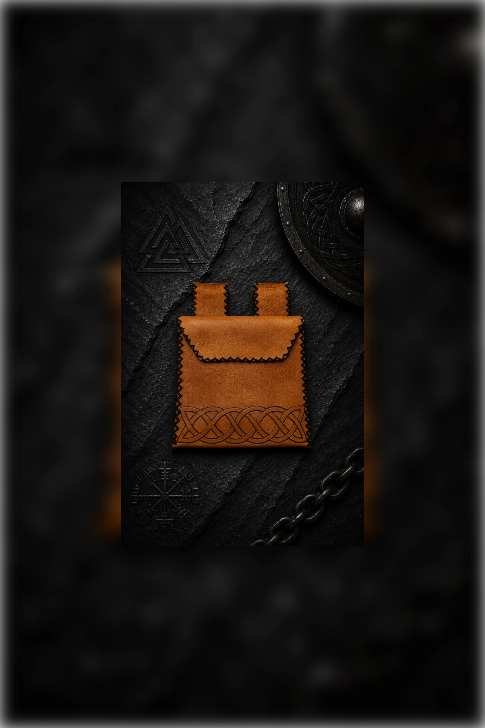 Dragon Head Viking Coaster Set