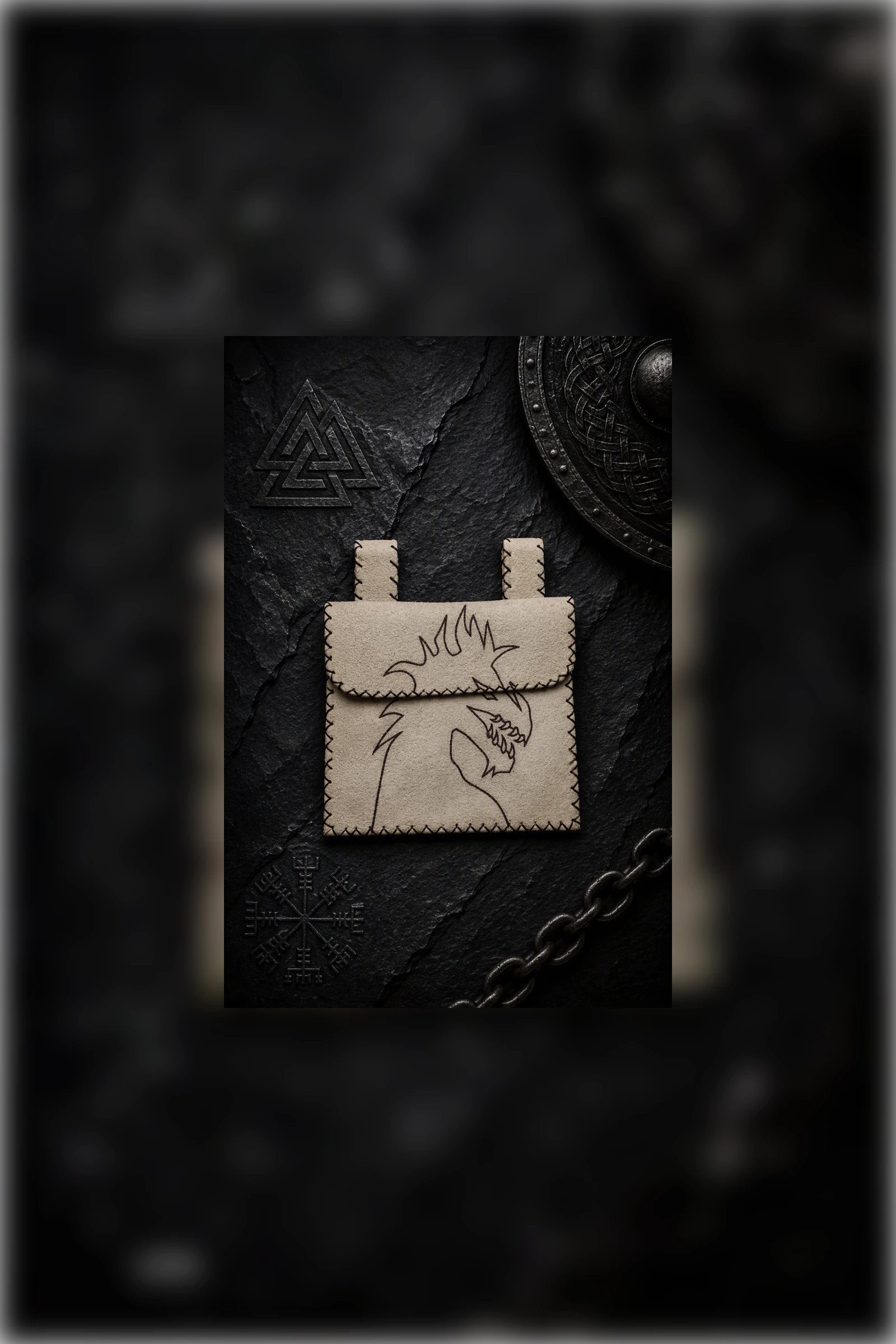 Dragon Head Viking Coaster Set